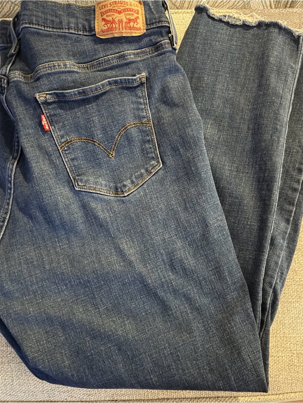 Levi's Women's Blue Denim Jeans - Classic High-Rise Fit 311 Shaping Skinny